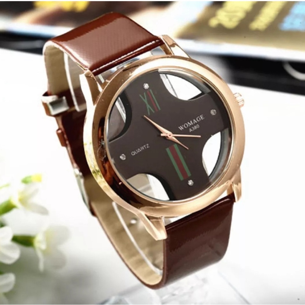 2016 Luxury Brand Watch Leather Band Sport Men Watch Fashion Cross Design